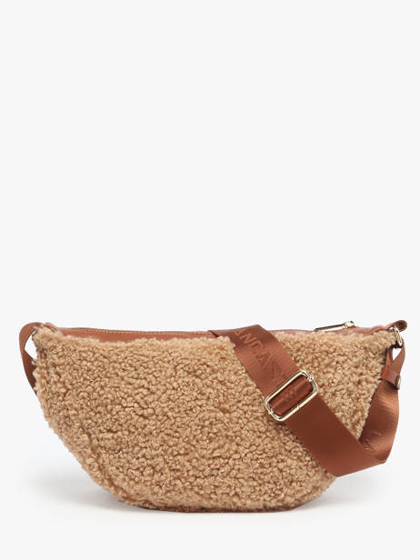 Cross Body Tas Moumoute Lancaster Beige moumoute 54 ander zicht 4